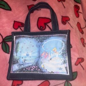 Disney Cinderella Mini Tote Bag Purse with Beaded Detail & Sequins y2k 2000’s